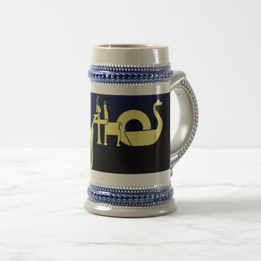 Mythos Stein Bierglas (VorderseiteRechts)