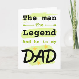 Mythos Vater Zitat lustige Zitat Vatertag Karte