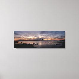 Myvatsee Sonnenuntergang Panorama Leinwanddruck