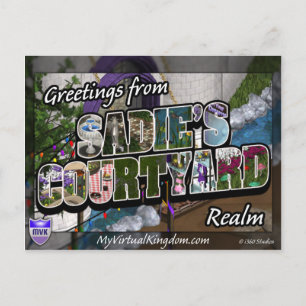 MyVirtualKingdom Postcard Sadie Courtyard Postkarte