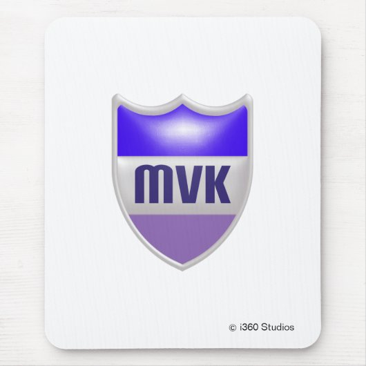 MyVirtualKingdom Schild Mousepad - Weiß (Vorne)