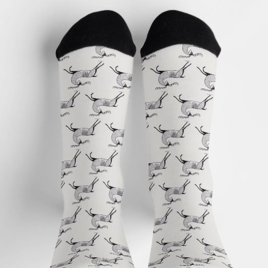 Myzenisch-griechisch Inspirierte Hirschsocken Socken (Oben)