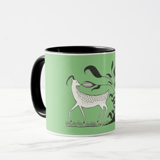 Myzenisch-griechisch Inspirierte Tasse der grünen  (Vorderseite Links)