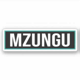 Mzungu Aufkleber