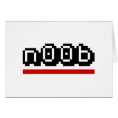 n00b Grußkarte (Vorderseite (Horizontal))