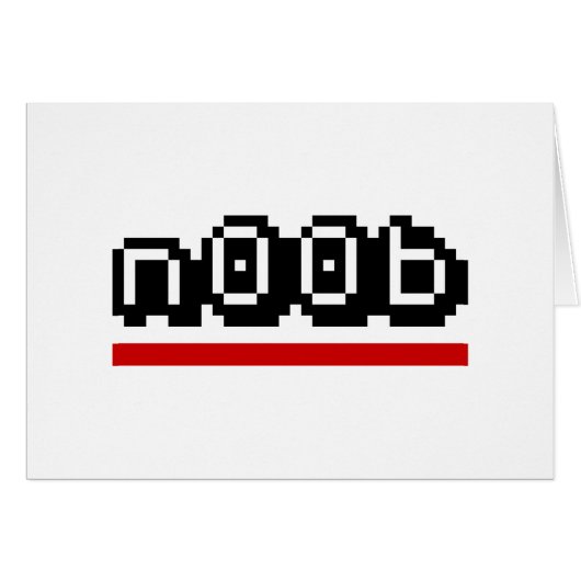 n00b Grußkarte (Vorderseite (Horizontal))