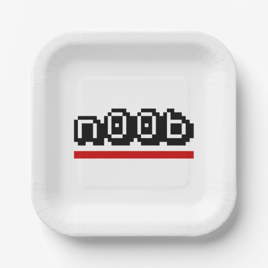 n00b pappteller (Vorderseite)