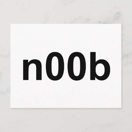 n00b postkarte (Vorderseite)