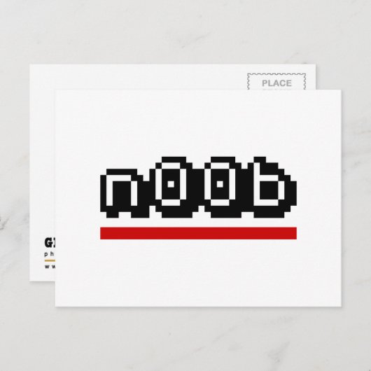 n00b postkarte (Vorne/Hinten)