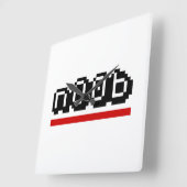 n00b quadratische wanduhr (Winkel)