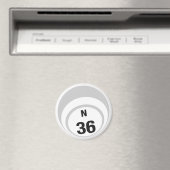 N36 Bingo Ball Kühlschrankmagnet (In Situ (Geschirrspüler))