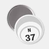 N37 Bingo Ball Kühlschrankmagnet (Vorderseite/Rückseite)