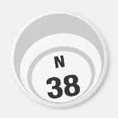 N38 Bingo Ball Kühlschrankmagnet (Vorne)
