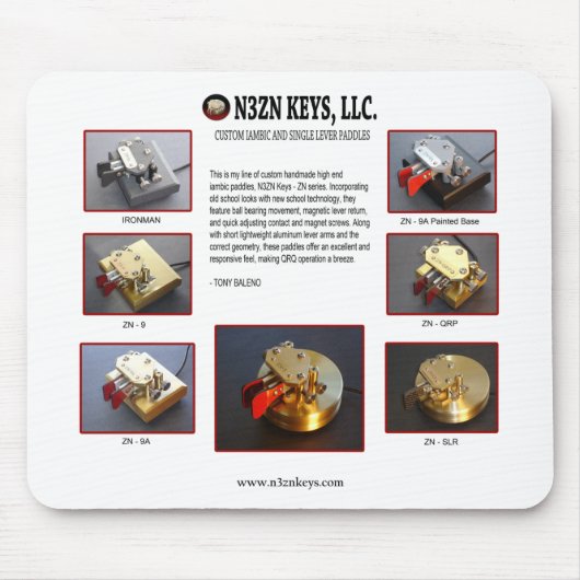 N3ZN SCHLÜSSEL, LLC-PLAKAT MOUSEPAD (Vorne)
