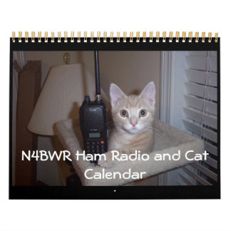 N4BWR Ham Radio und Cat Calendar Kalender