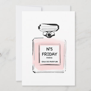 N5 Freitag Paris Flasche Parfum Mitteilungskarte
