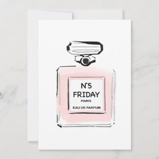 N5 Freitag Paris Flasche Parfum Mitteilungskarte