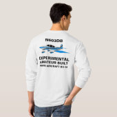 N603DB Blau mit Text T-Shirt (Schwarz voll)
