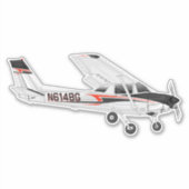 N614BG-Aufkleber Aufkleber (Vorderseite)