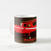 N714NY, orange Zerstampfung Kaffeetasse (Vorderseite Links)