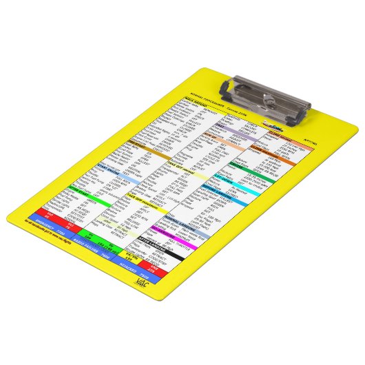 N777WL Checklisten-Klemmbrett Klemmbrett (Schrägansicht)