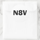 N8V RUNDER AUFKLEBER (Tasche)