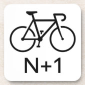 N+1 Bike Getränkeuntersetzer (Vorderseite)