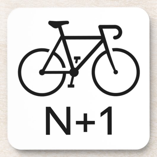 N+1 Bike Getränkeuntersetzer (Vorderseite)