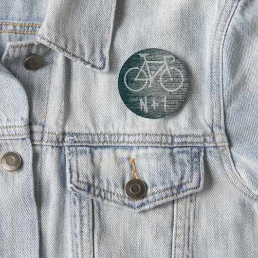 N+1 Bike Graffiti Button (Beispiel)