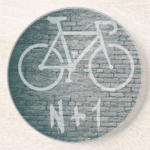 N+1 Bike Graffiti Getränkeuntersetzer