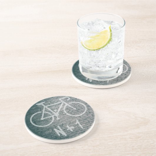N+1 Bike Graffiti Getränkeuntersetzer (Seite)
