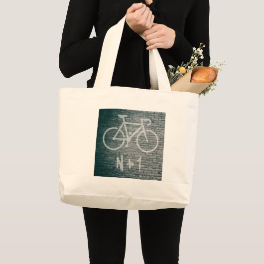 N+1 Bike Graffiti Jumbo Stoffbeutel (Vorderseite (Produkt))