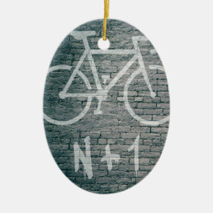 N+1 Bike Graffiti Keramik Ornament