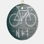N+1 Bike Graffiti Keramik Ornament (Links)
