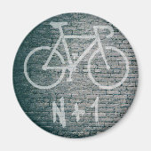 N+1 Bike Graffiti Magnet (Vorne)
