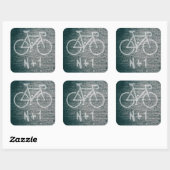 N+1 Bike Graffiti Quadratischer Aufkleber (Blatt)