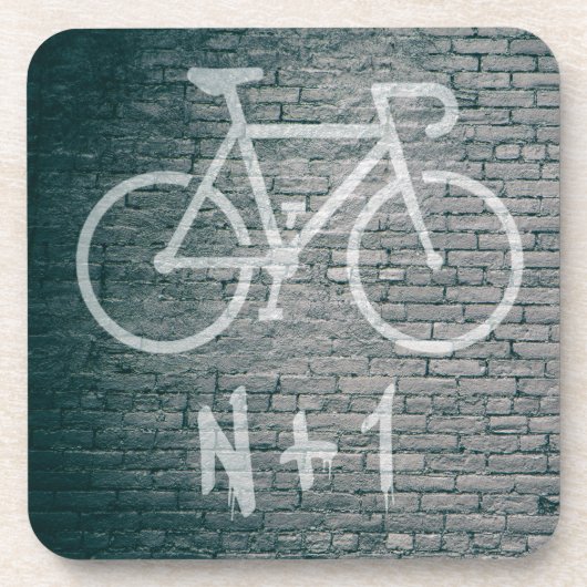 N+1 Bike Graffiti Untersetzer (Vorderseite)