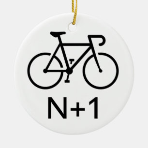 N+1 Bike Keramik Ornament