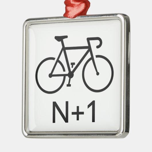 N+1 Bike Ornament Aus Metall (Links)