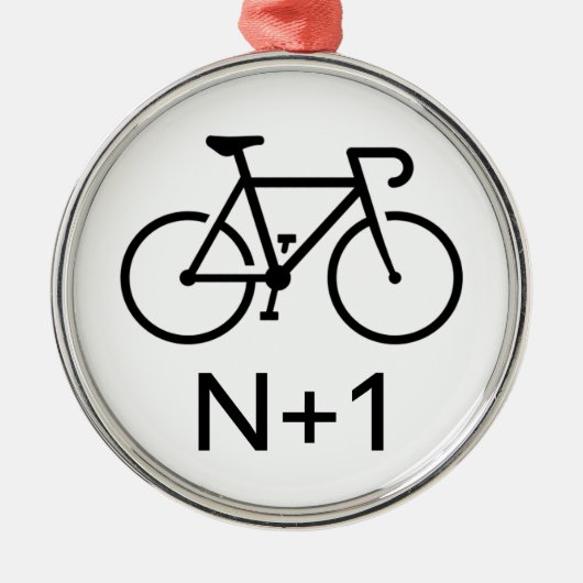 N+1 Bike Ornament Aus Metall (Vorne)