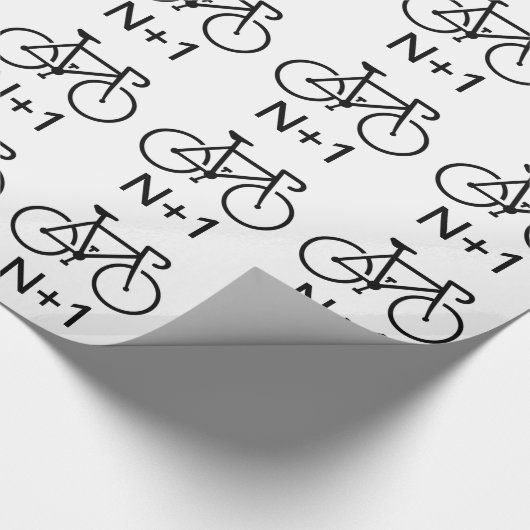 N+1 Fahrrad Geschenkpapier (Ecke)
