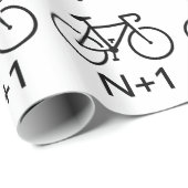 N+1 Fahrrad Geschenkpapier (Rolleneckpunkt)