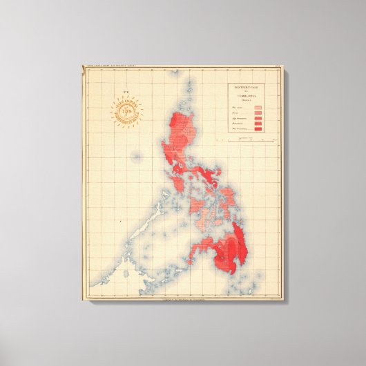 n 6 Verteilungstempel Leinwanddruck (Vorderseite)