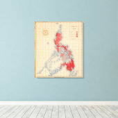 n 6 Verteilungstempel Leinwanddruck (Insitu (Holzboden))