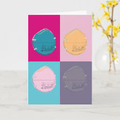 N-95 Pop Art Karte (Gelbe Blume)