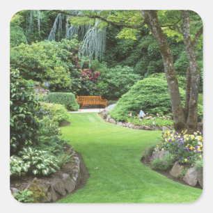 N.A., Kanada, British Columbia, Vancouver 4 Quadratischer Aufkleber