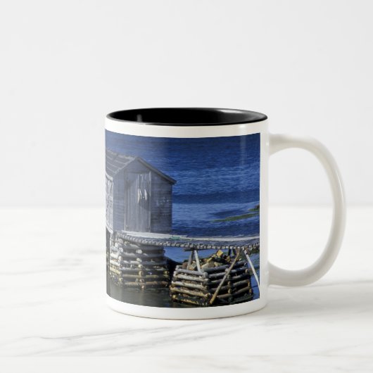N.A., Kanada, Neufundland, Durrell. Fischerei Zweifarbige Tasse (Rechts)
