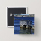 N.A., Kanada, Neufundland, Durrell.Fischfang Button (Vorne & Hinten)