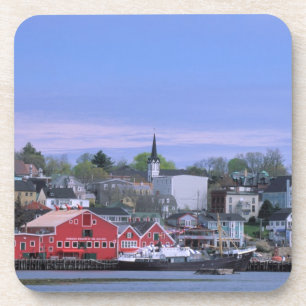 N.A. Kanada, Nova Scotia. Eine Ansicht von Lunenbu Getränkeuntersetzer