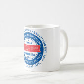 N.A.P.E. Logo-Weiß-Tasse Kaffeetasse (VorderseiteRechts)